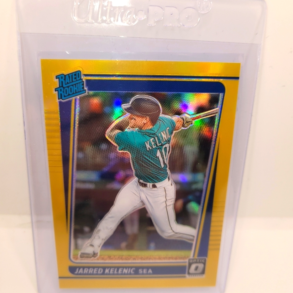 Jarred Kelenic #135 prizm gold refractor 05/10 Optic rated rookie 2021-22 id500